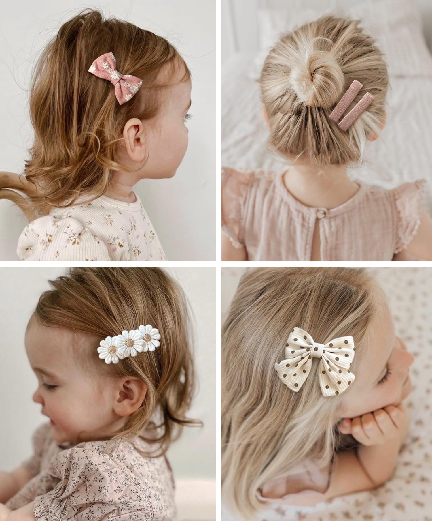 Cherssy snap hair clip with silicone-edged safety for fine baby hair