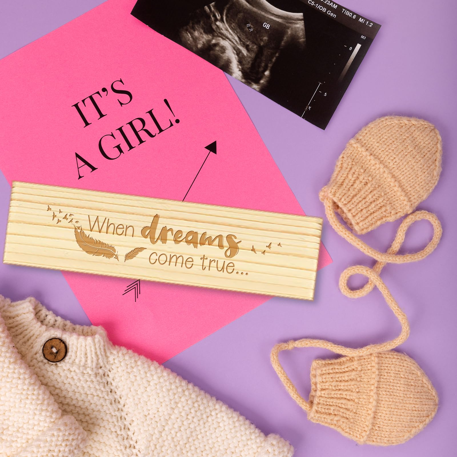 CHGCRAFT pregnancy test keepsake box measures 8x2x1.2 inches for compact storage