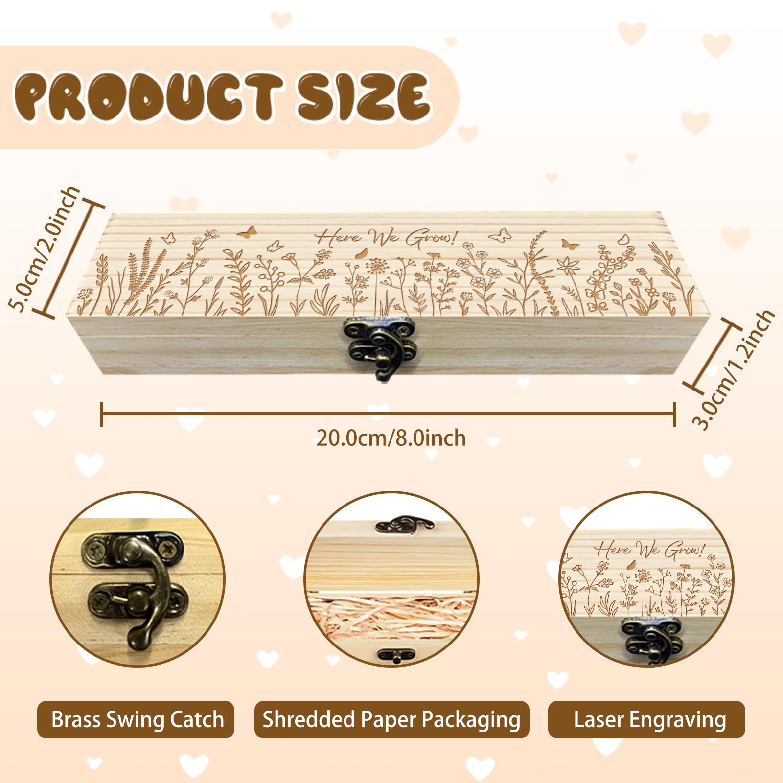 CHGCRAFT keepsake-box-lock-closure ensures secure, tamper-proof memory storage.