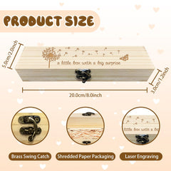CHGCRAFT wooden keepsake box shows a vintage lock for secure keepsakes.