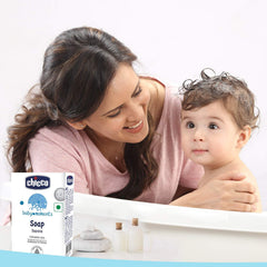 Chicco Baby Moments Soap closeup ingredients suggest a baby-friendly cleansing formula.