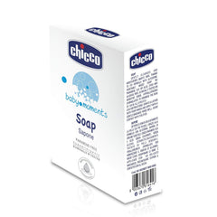 Chicco Baby Moments Soap foam lather demonstrates a mild cleansing experience during bath time.