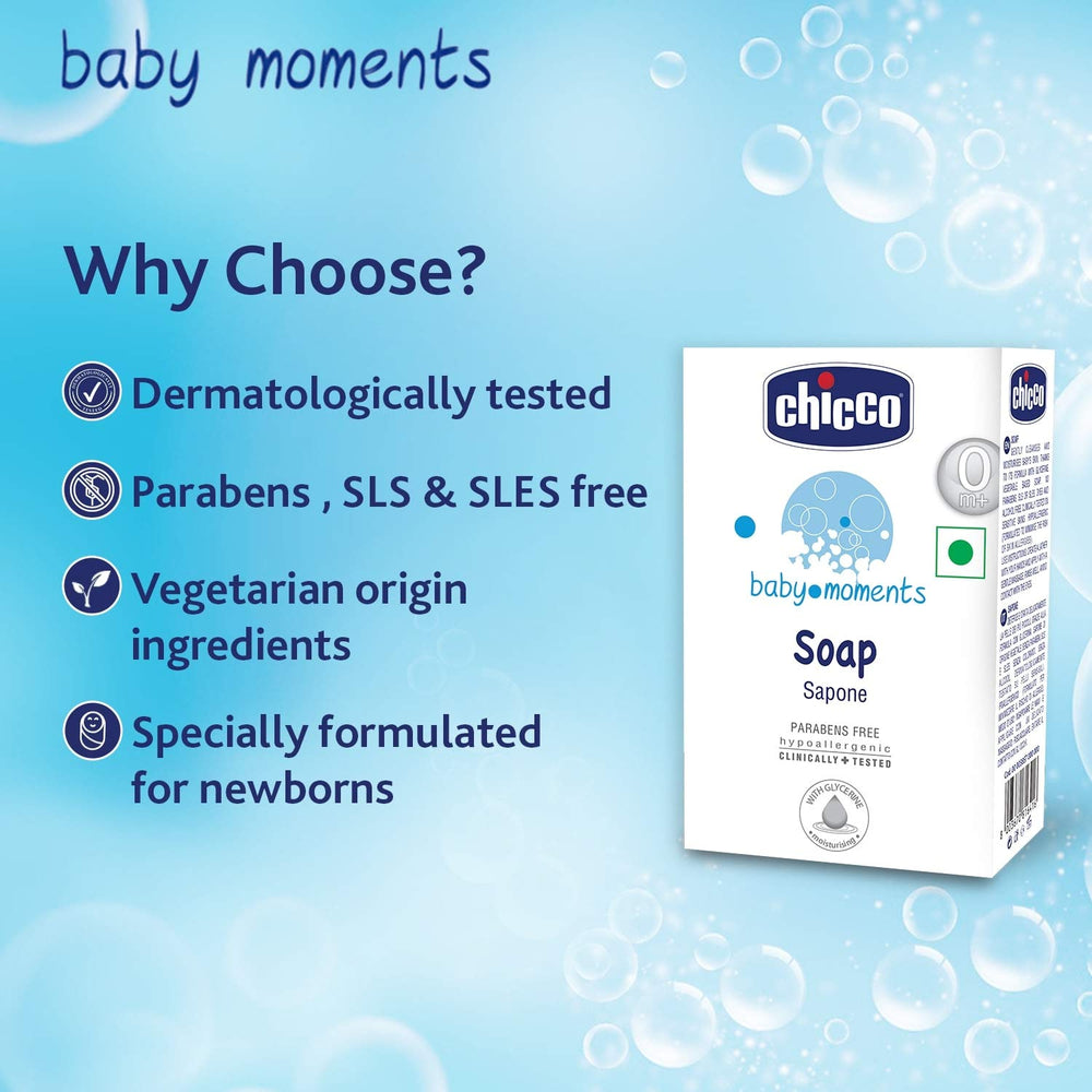 Chicco Baby Moments Soap texture is smooth and easy to grip during bath time.
