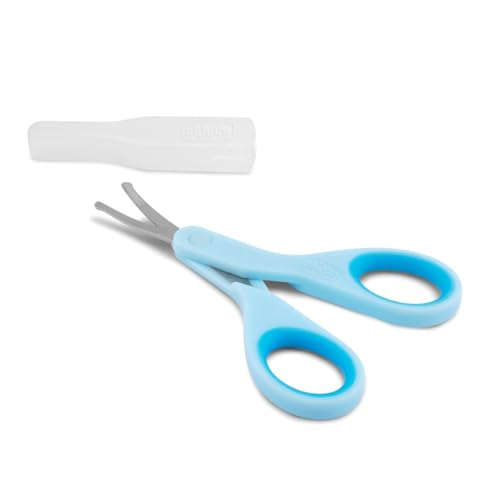 Chicco Nail Scissors non-slip handle provides steady control for precise cuts