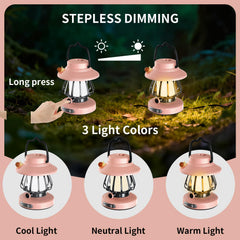 ChicLumen Kids Lantern pink hanging hook demonstrates easy tent attachment