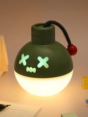 ChicLumen pull-string bomb night light front-view delivers cozy bedtime glow for kids