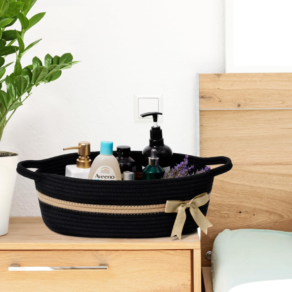 CHICVITA Foldable basket image showing flat storage option