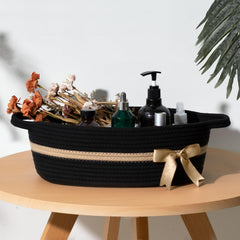 CHICVITA Basket handles shown for easy portability in any room