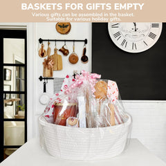 CHICVITA gift basket with bags and ribbons ready for gifting.