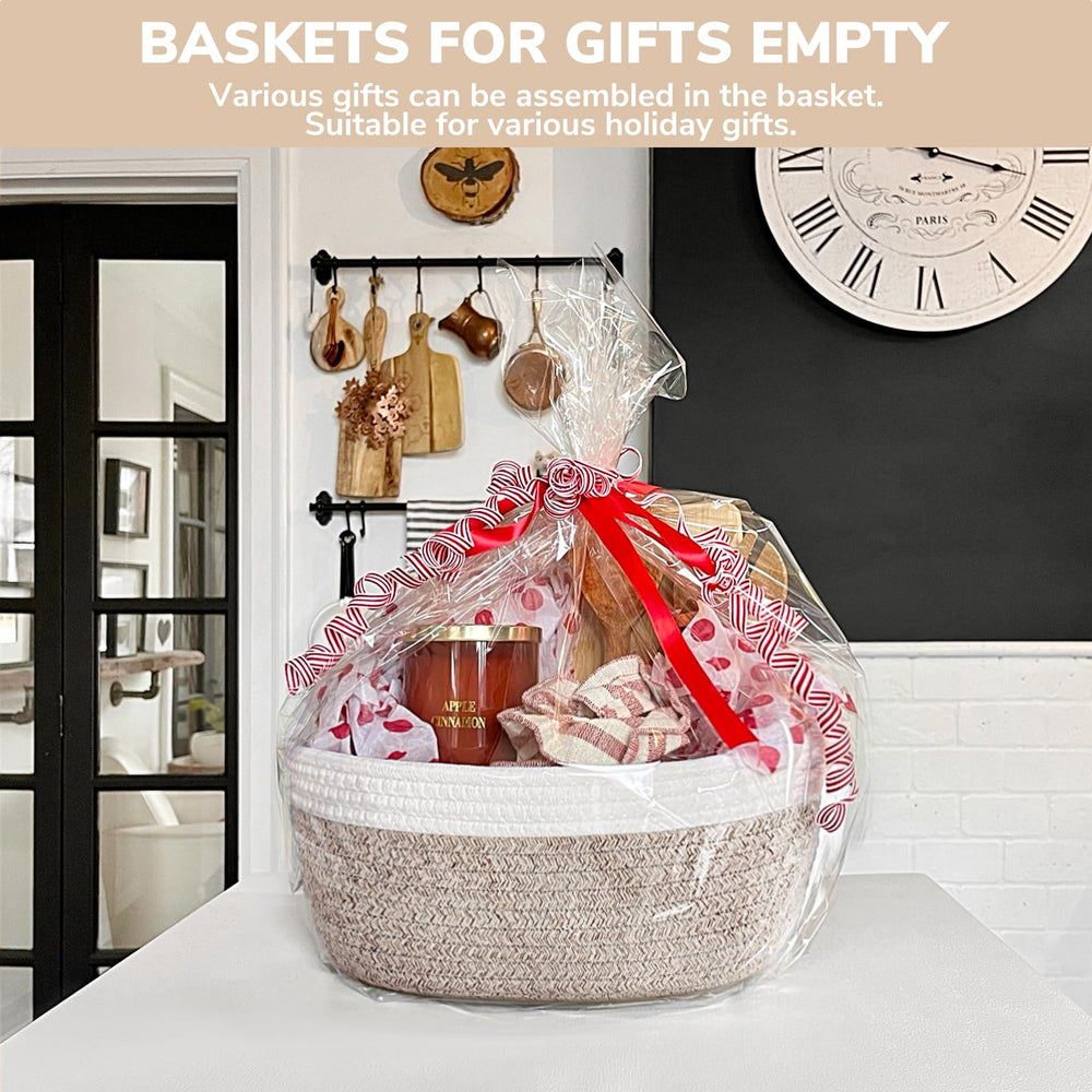 CHICVITA gift basket empty to fill inside view with two gift bags