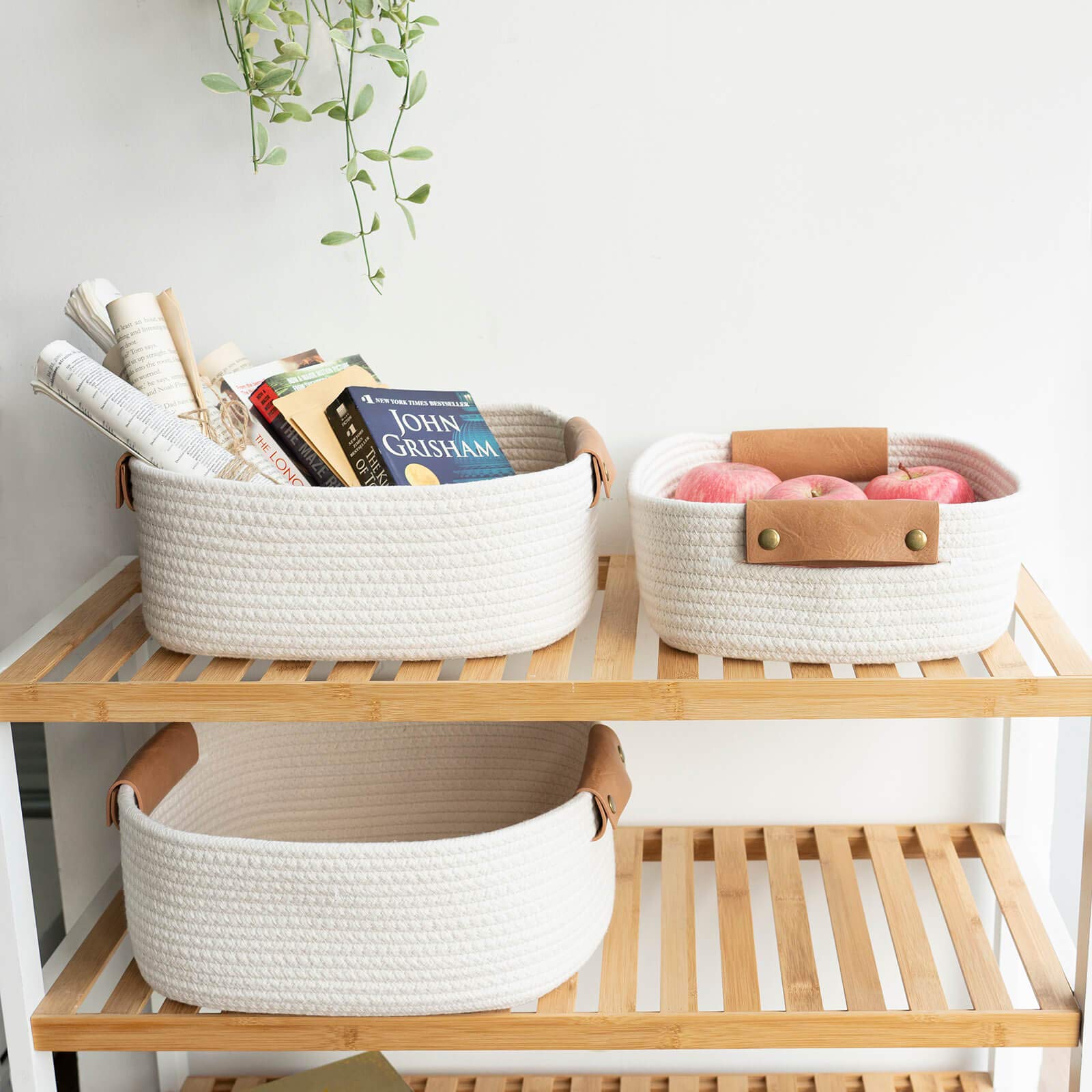 CHICVITA multipurpose basket for shelves or desks to control clutter
