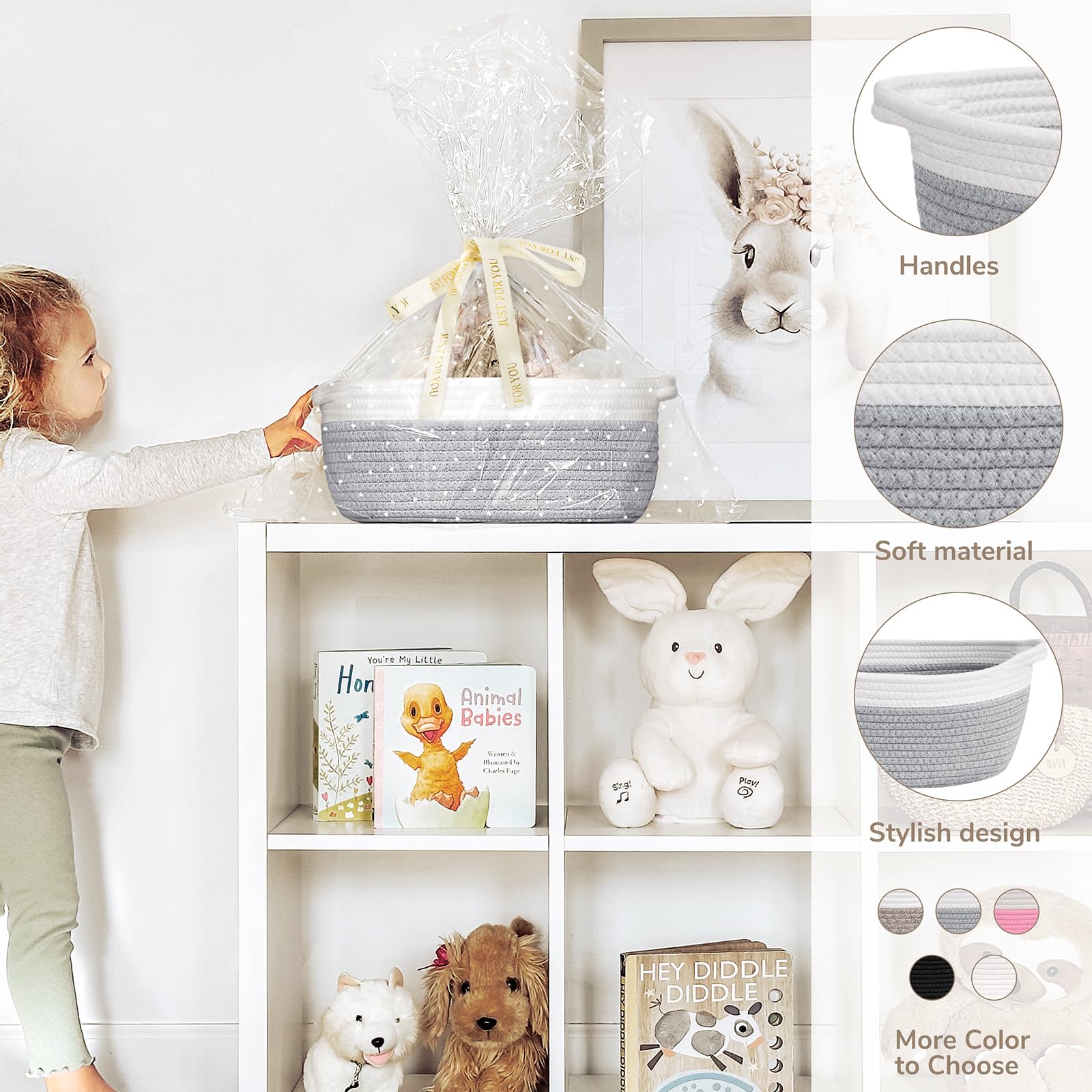 CHICVITA small basket closeup-weave highlighting rich texture for stylish organization.