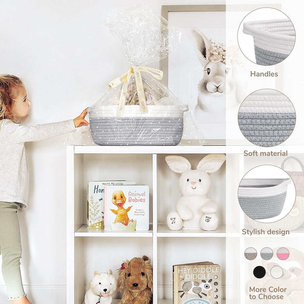 CHICVITA small basket closeup-weave highlighting rich texture for stylish organization.