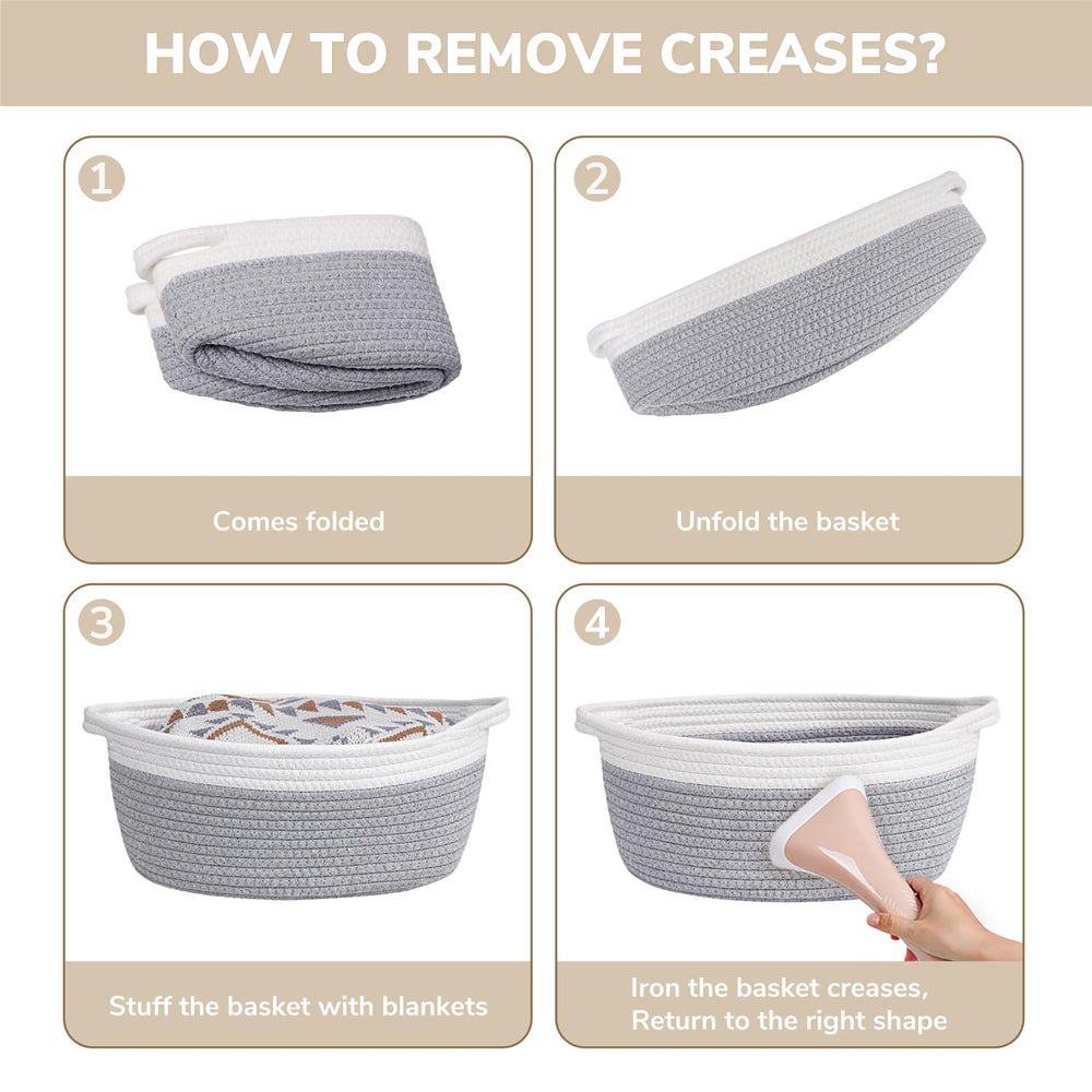 CHICVITA small-basket-machine-washable suggests easy maintenance for busy homes.