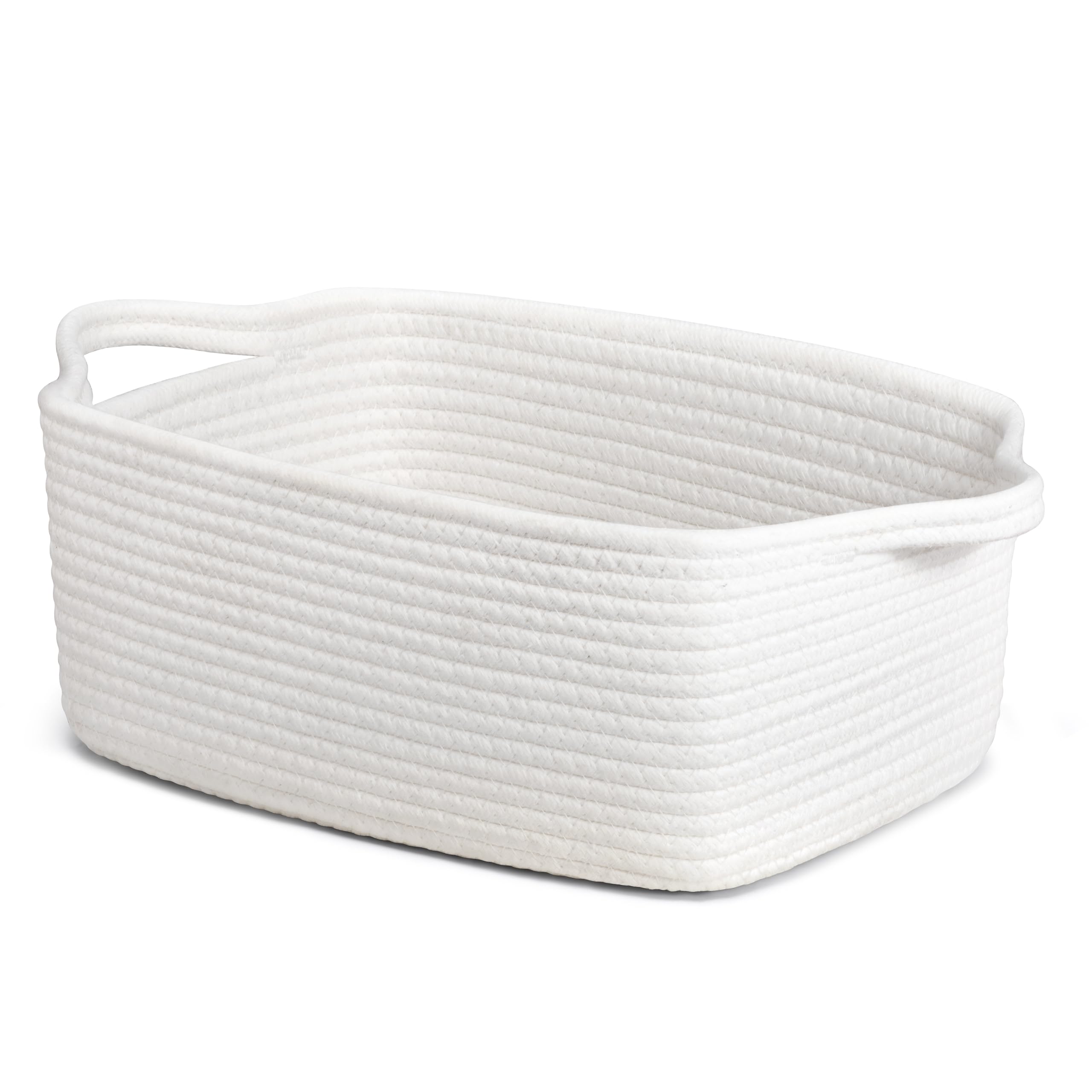 CHICVITA storage basket empty for gifts on a shelf provides neat, decorative organization.