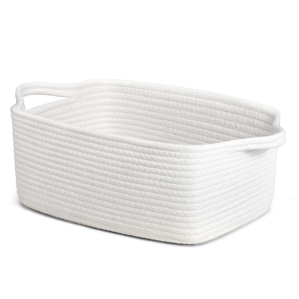 CHICVITA storage basket empty for gifts on a shelf provides neat, decorative organization.