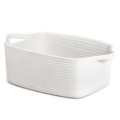 CHICVITA storage basket empty for gifts on a shelf provides neat, decorative organization.