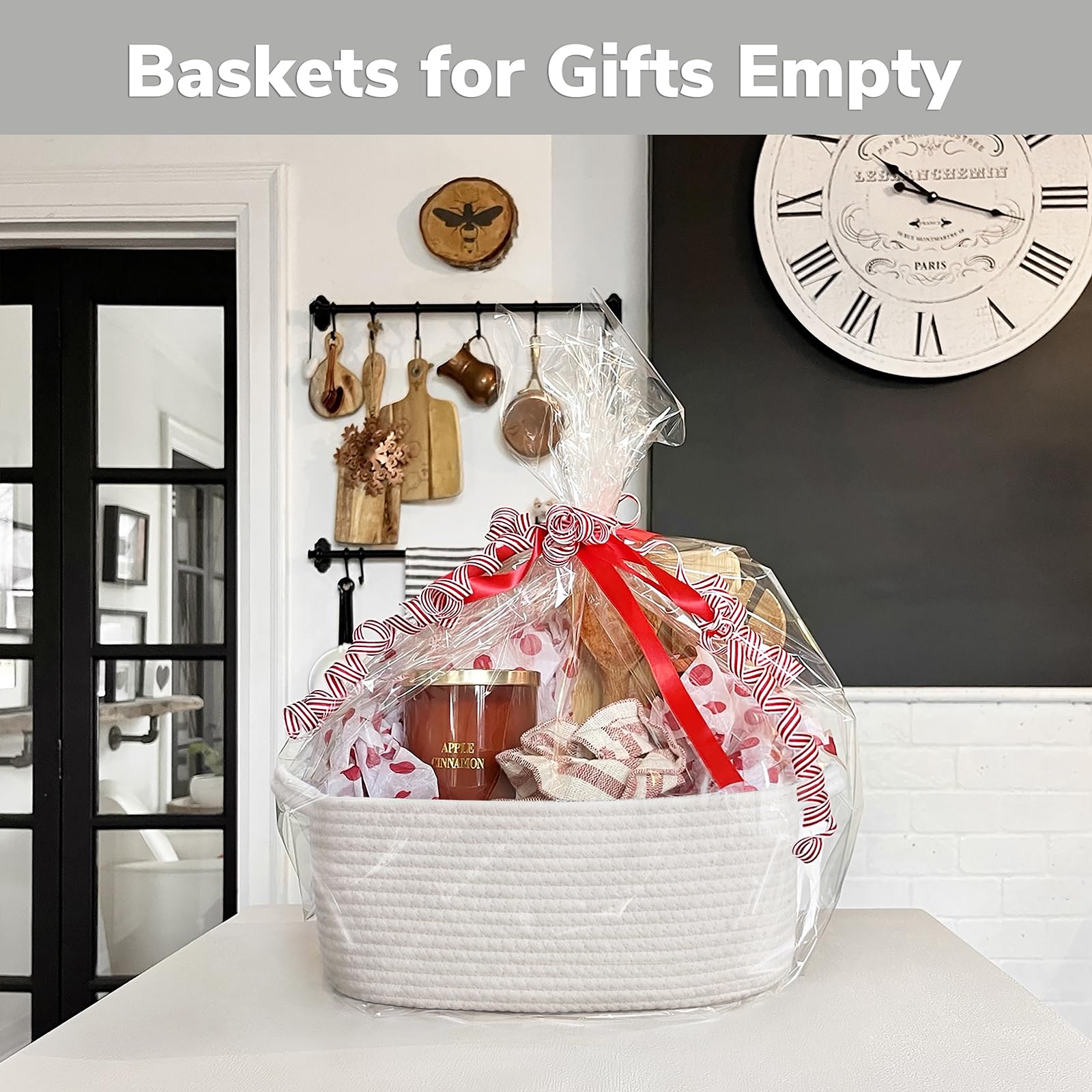CHICVITA storage basket nursery toy storage keeps toys organized on a shelf.