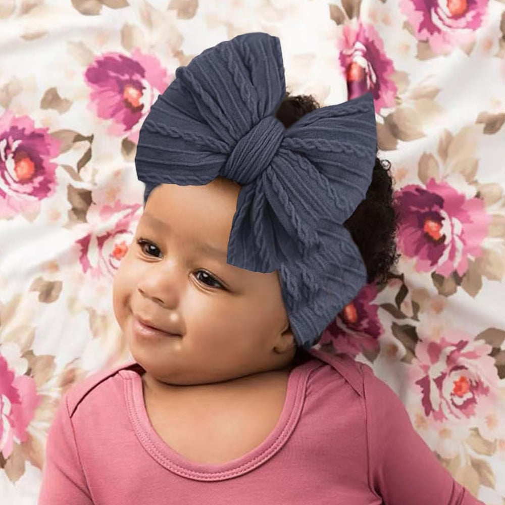 Chiduerm baby bows headband blue brings versatile styling for outfits and photoshoots.