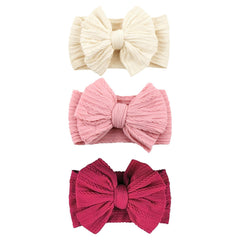 Chiduerm soft-nylon-set baby bows headbands provide gentle all-day comfort.