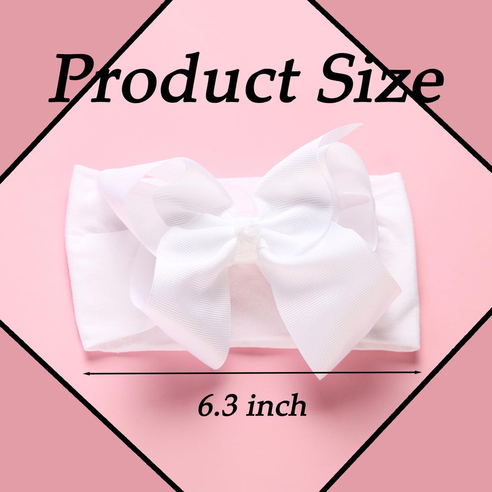 Chiduerm blue bow headband with soft nylon fabric