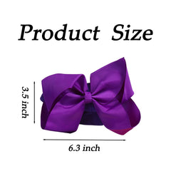 Chiduerm Halloween headband purple bow closeup emphasizes gentle fit for newborns