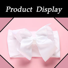 chiduerm headband bows white 6inch gentle style for newborns