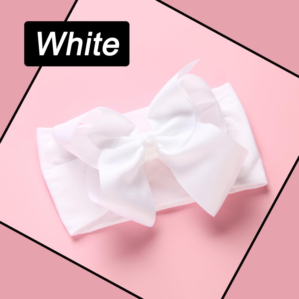 Chiduerm headband soft nylon closeup white shows breathable fabric