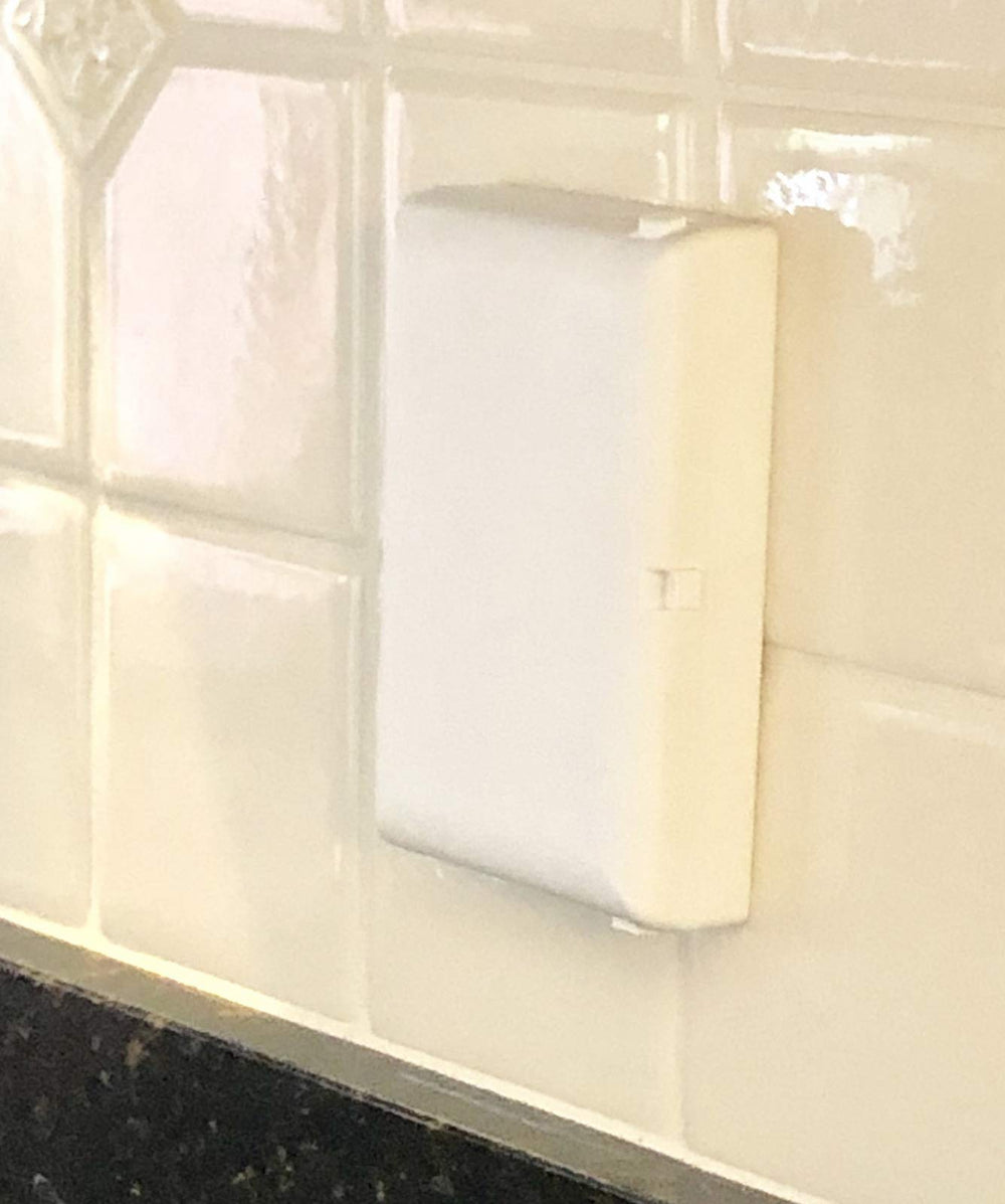Child Be Safe low-profile design blends with decor while protecting switches