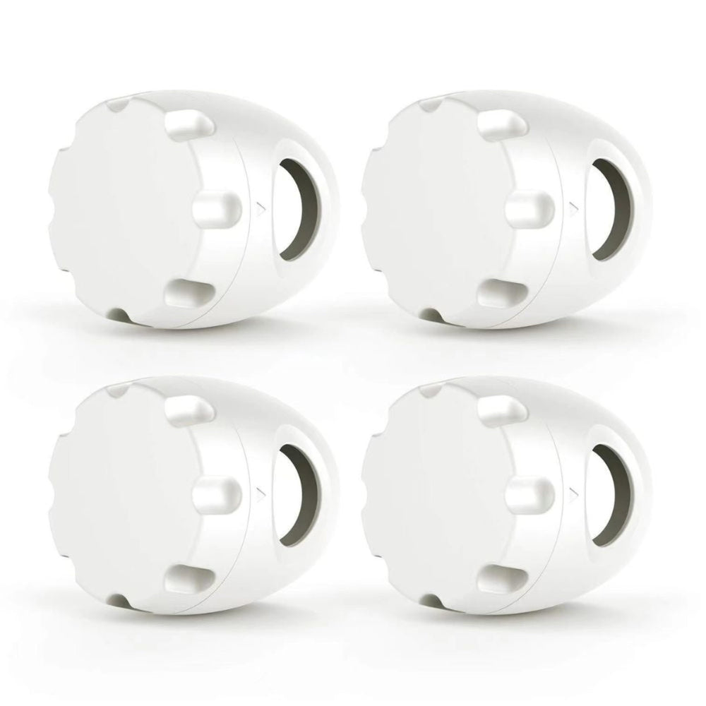 Child Proof Door Knob Covers 4 Pack on-door view highlights child protection in action