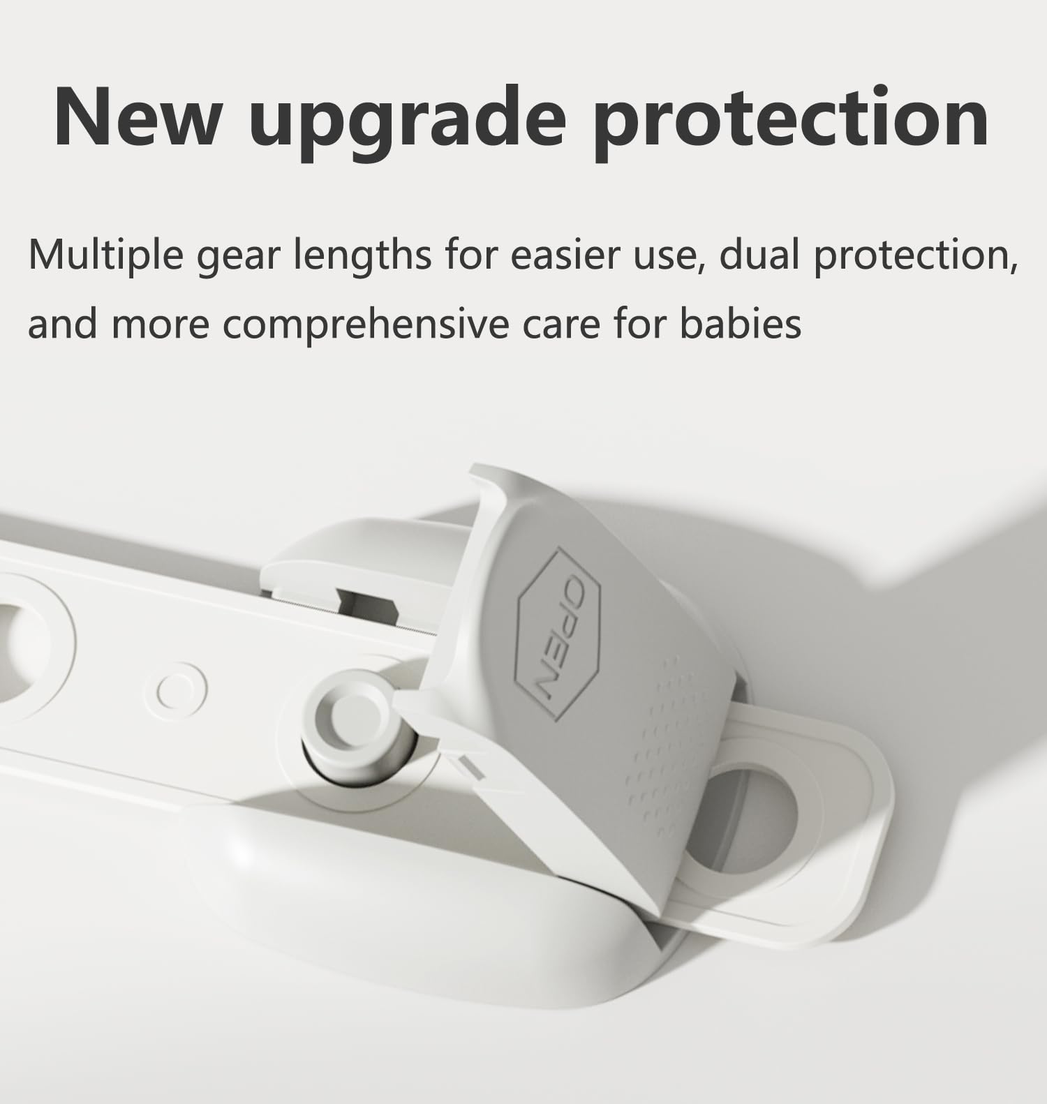 Child Safety Strap Locks 3M adhesive pads offer strong hold and clean removal.