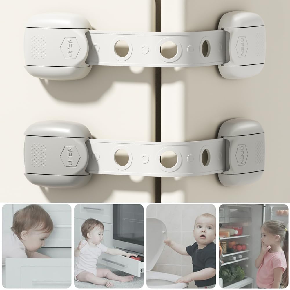 Child Safety Strap Locks toilet-lid keeps access away during potty training.