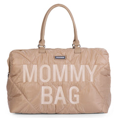 Childhome The Original Mommy Bag front view shows a spacious main compartment.