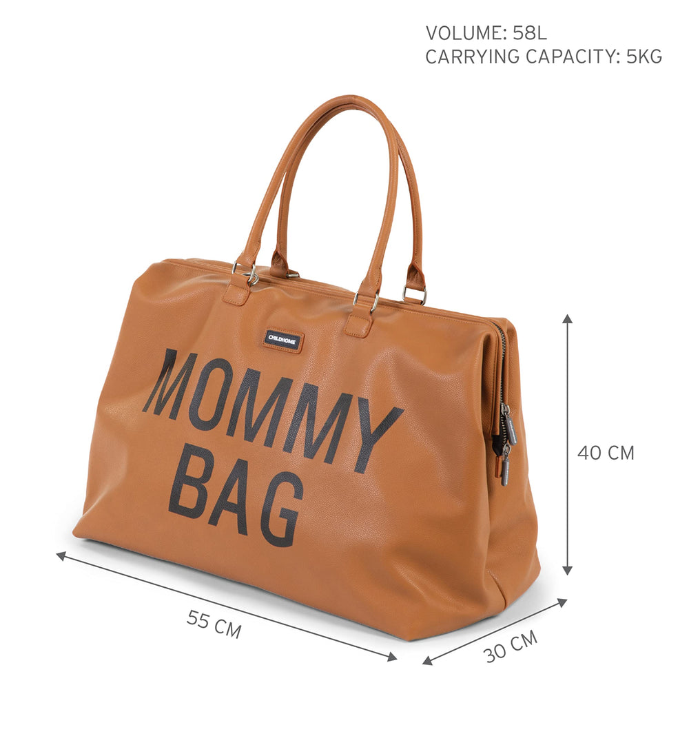 Childhome The Original Mommy Bag interior-compartments-elastic-bands keeps baby items tidy.