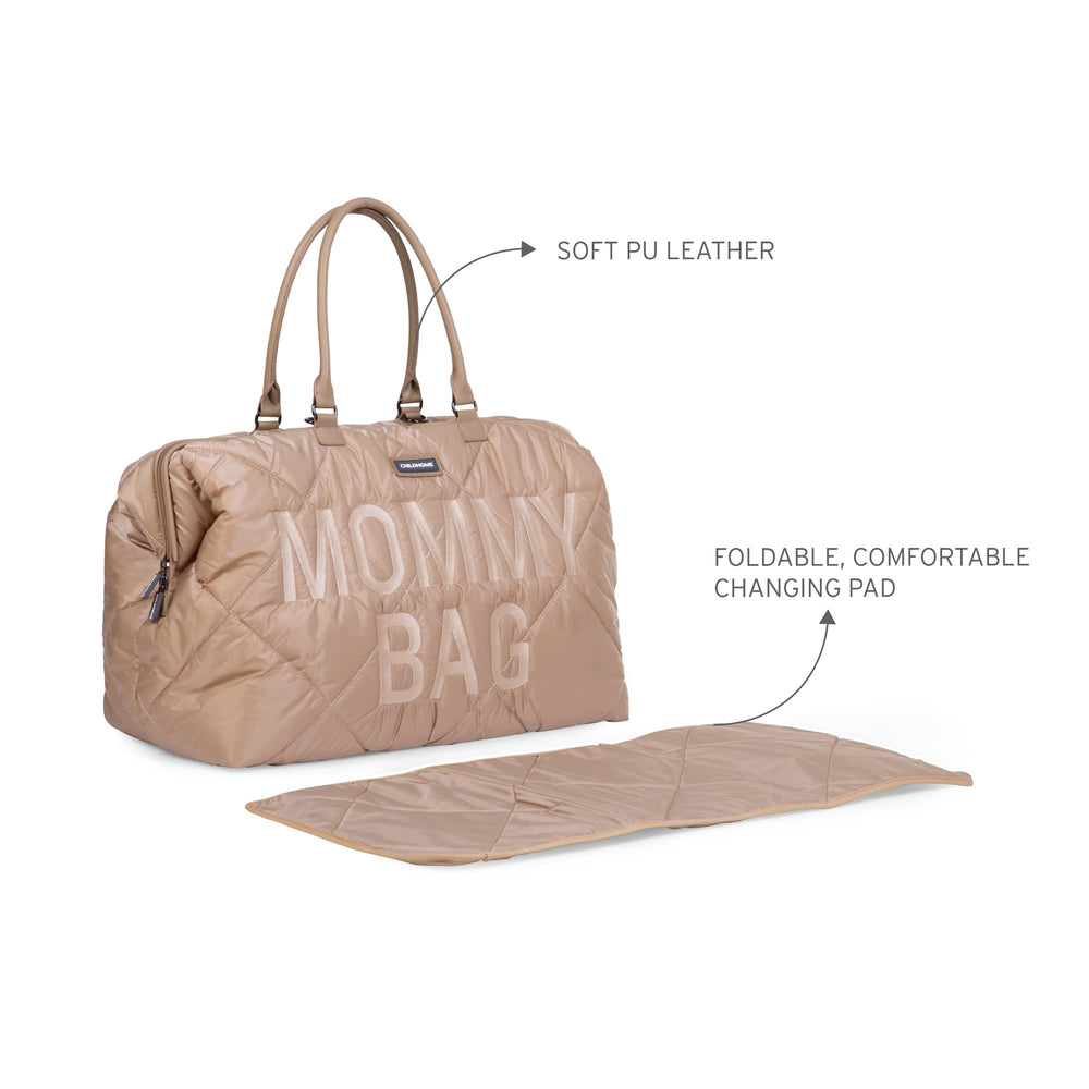 Childhome The Original Mommy Bag water-repellent fabric protects contents.