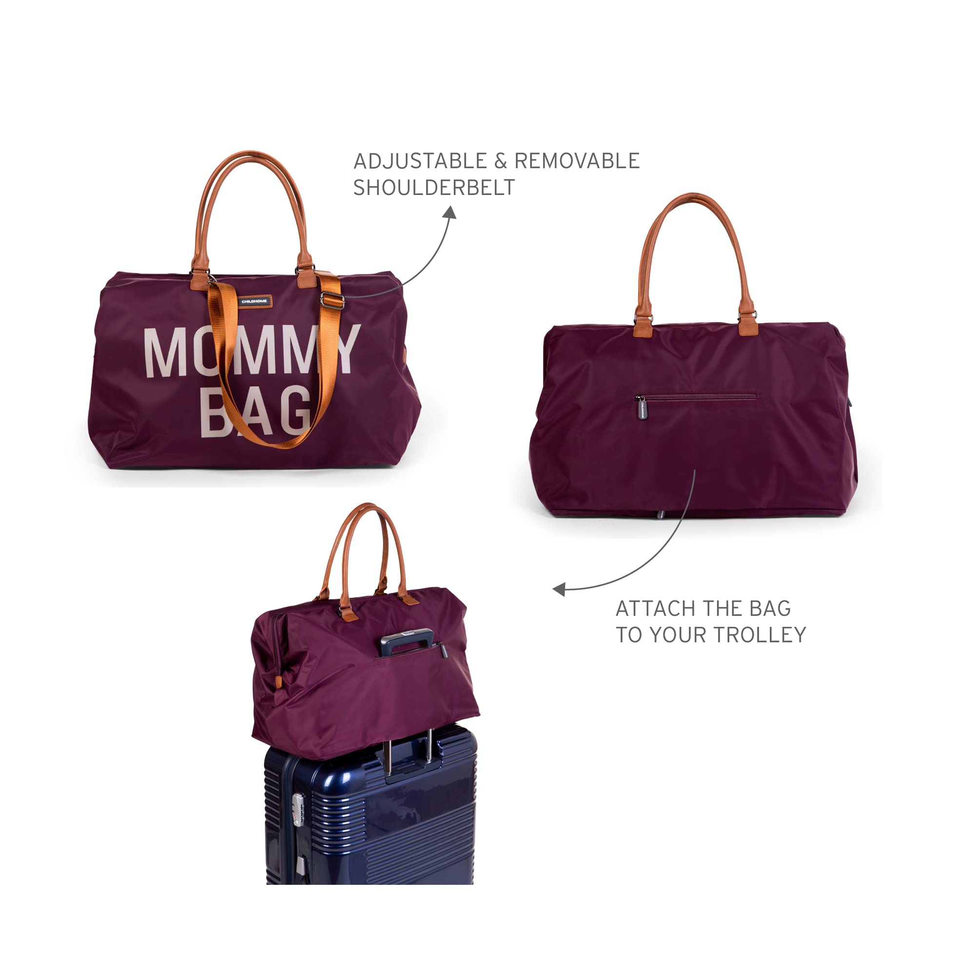 Childhome Original Mommy Diaper Bag insulated bottle pocket preserves temperature