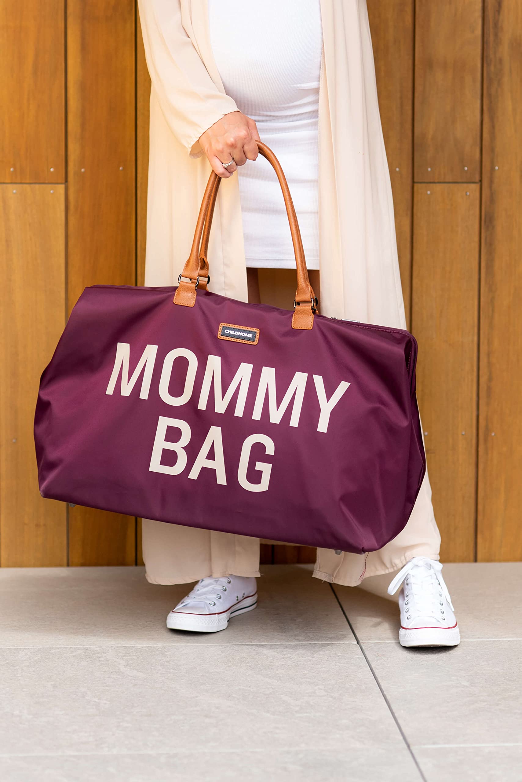 Childhome Original Mommy Diaper Bag water-repellent fabric protects contents