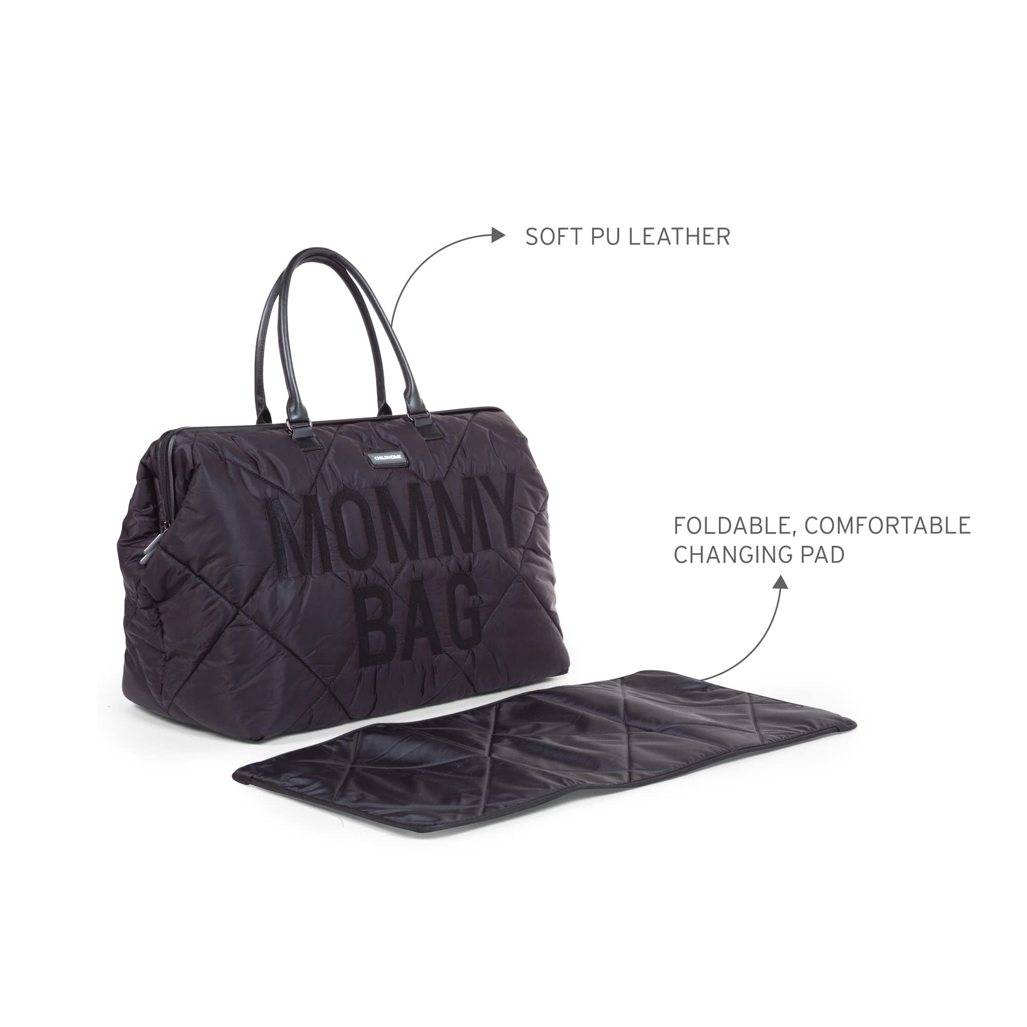 Childhome The Original Mommy Bag large, doctor-style opening for easy packing.