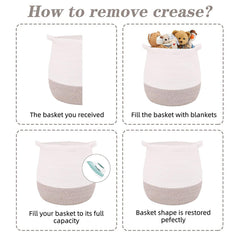 childishness ndup round hamper in a nursery offering versatile storage across rooms