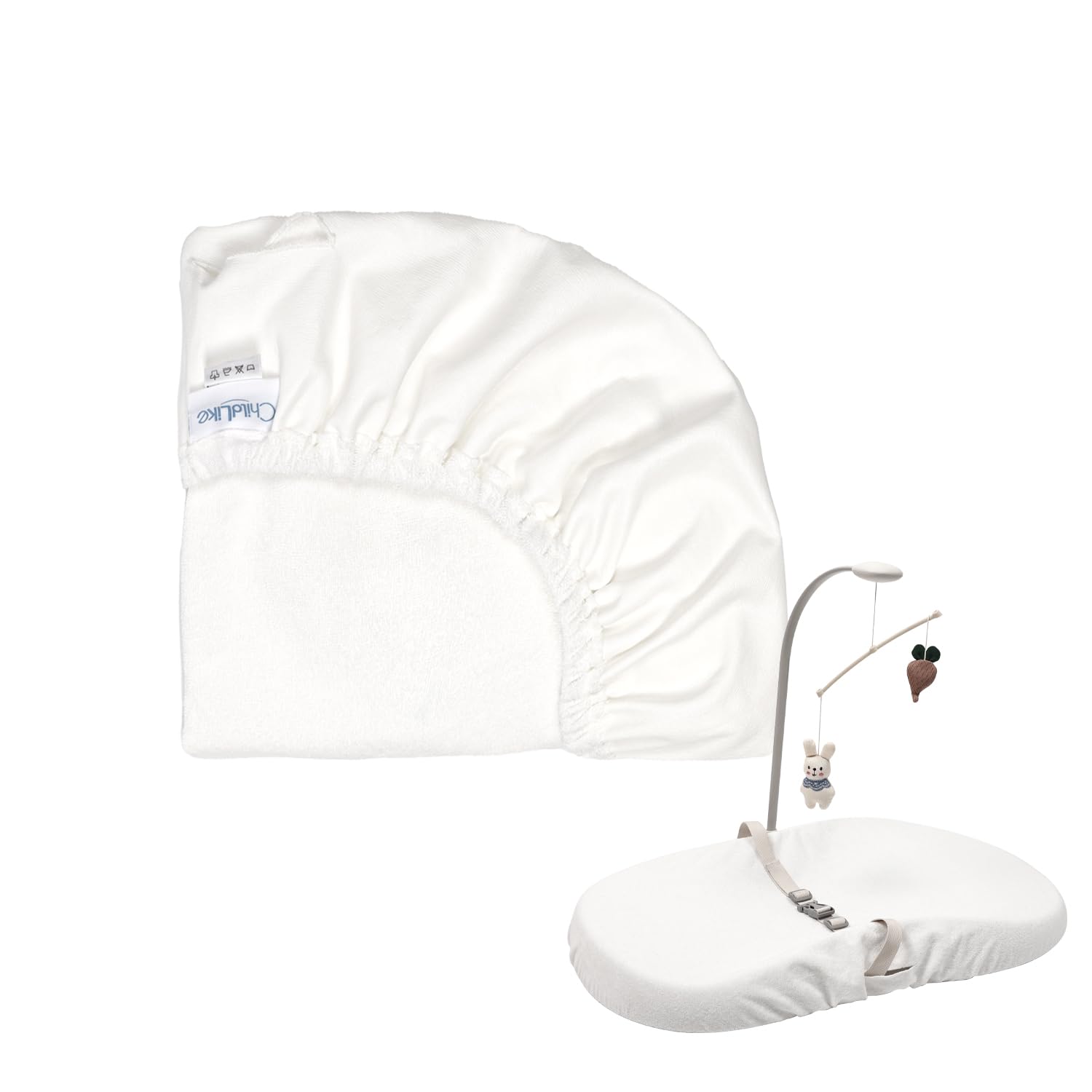 ChildLike 2-pack changepad cover with cloud-soft fabric for gentle skin comfort