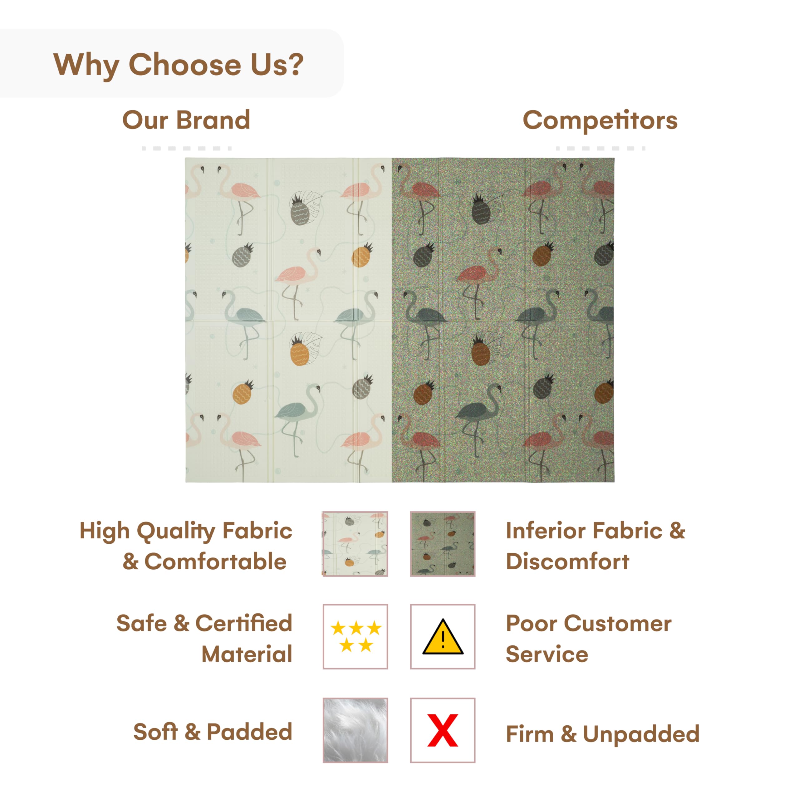 Childlike Behavior foldable mat is lightweight and travel-ready
