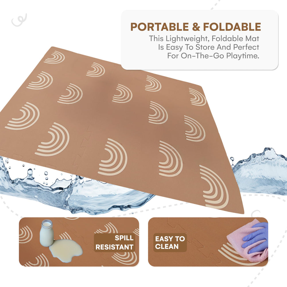 Childlike Behavior play mat arranged for versatile floor play in living spaces.