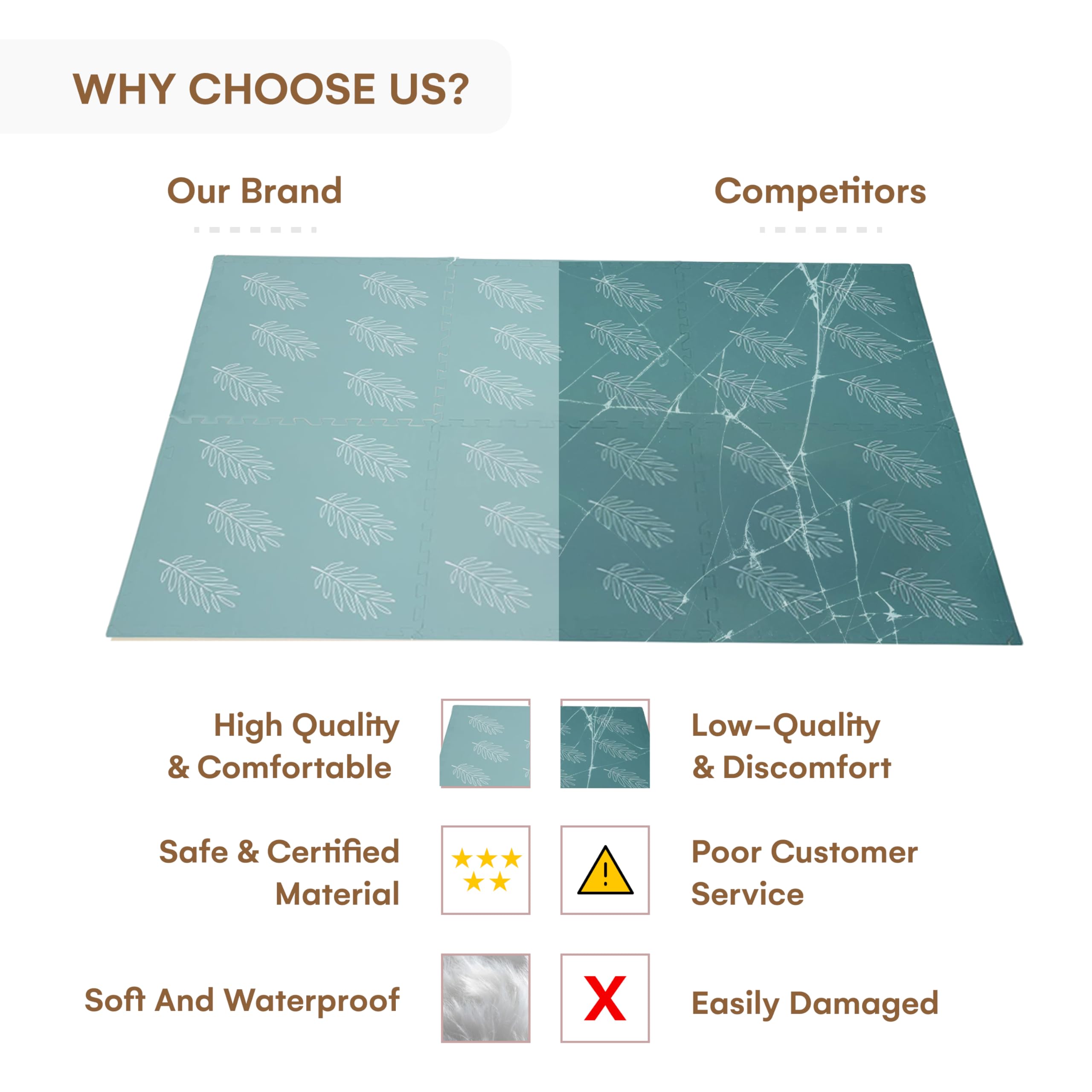 Childlike Behavior leaves gift-ready play mat ideal for new parents and baby showers.