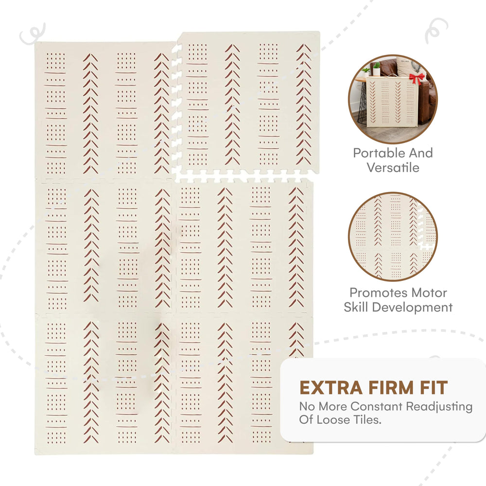 Childlike Behavior XL six tiles EVA foam construction for durable play surfaces.