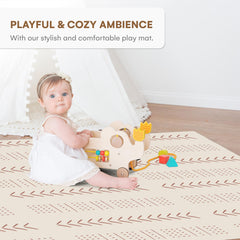 Childlike Behavior XL tummy time mat with soft surface promotes comfortable infant exploration.