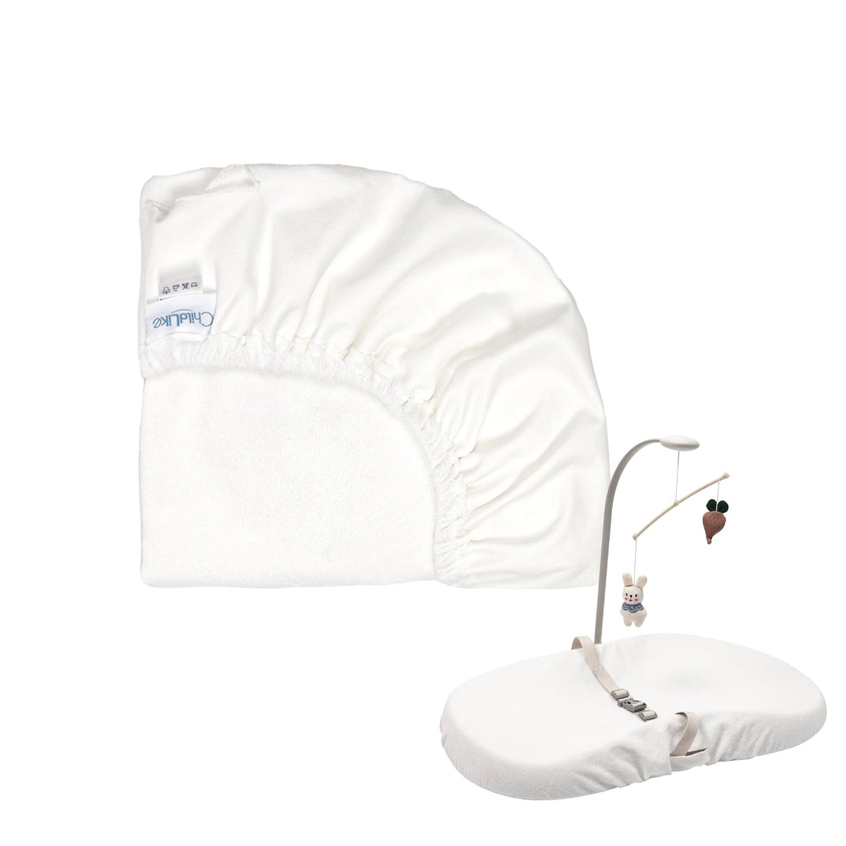 ChildLike waterproof changing pad cover close-up showing leak protection.