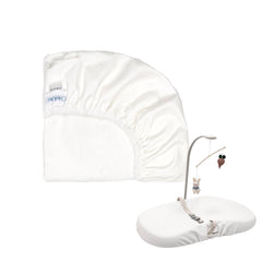 ChildLike waterproof changing pad cover close-up showing leak protection.