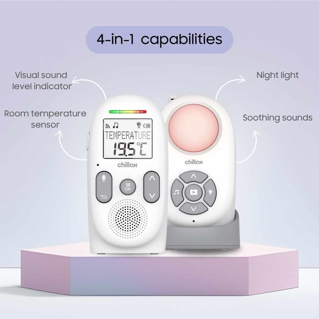 CHILLAX Chillax Baby 360 monitor night-light on aiding nursery comfort.
