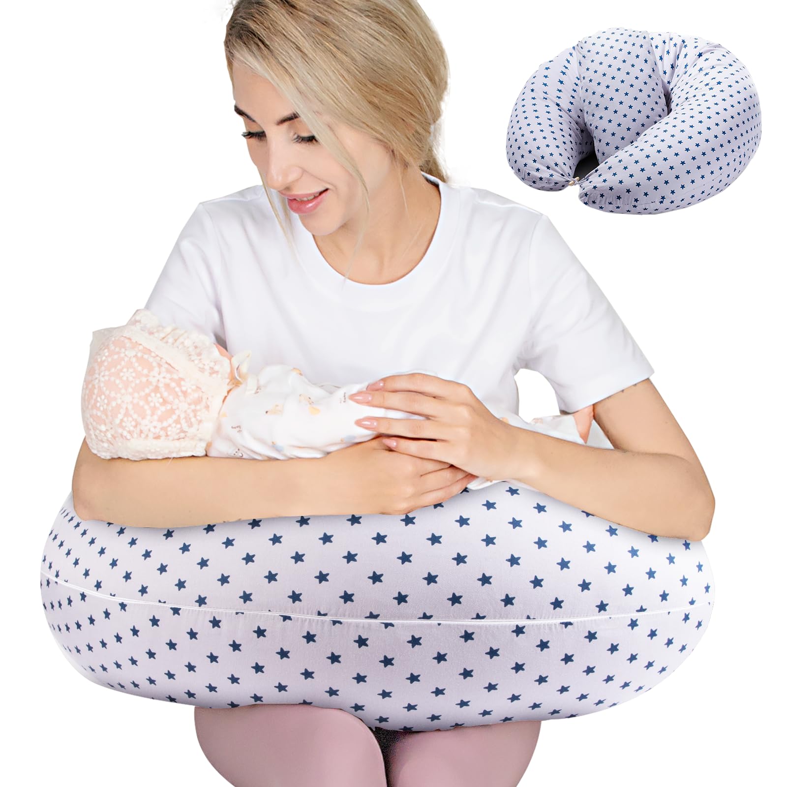 Chilling Home nursing pillow ergonomic-feeding-position improves comfort during breastfeeding and bottle feeding