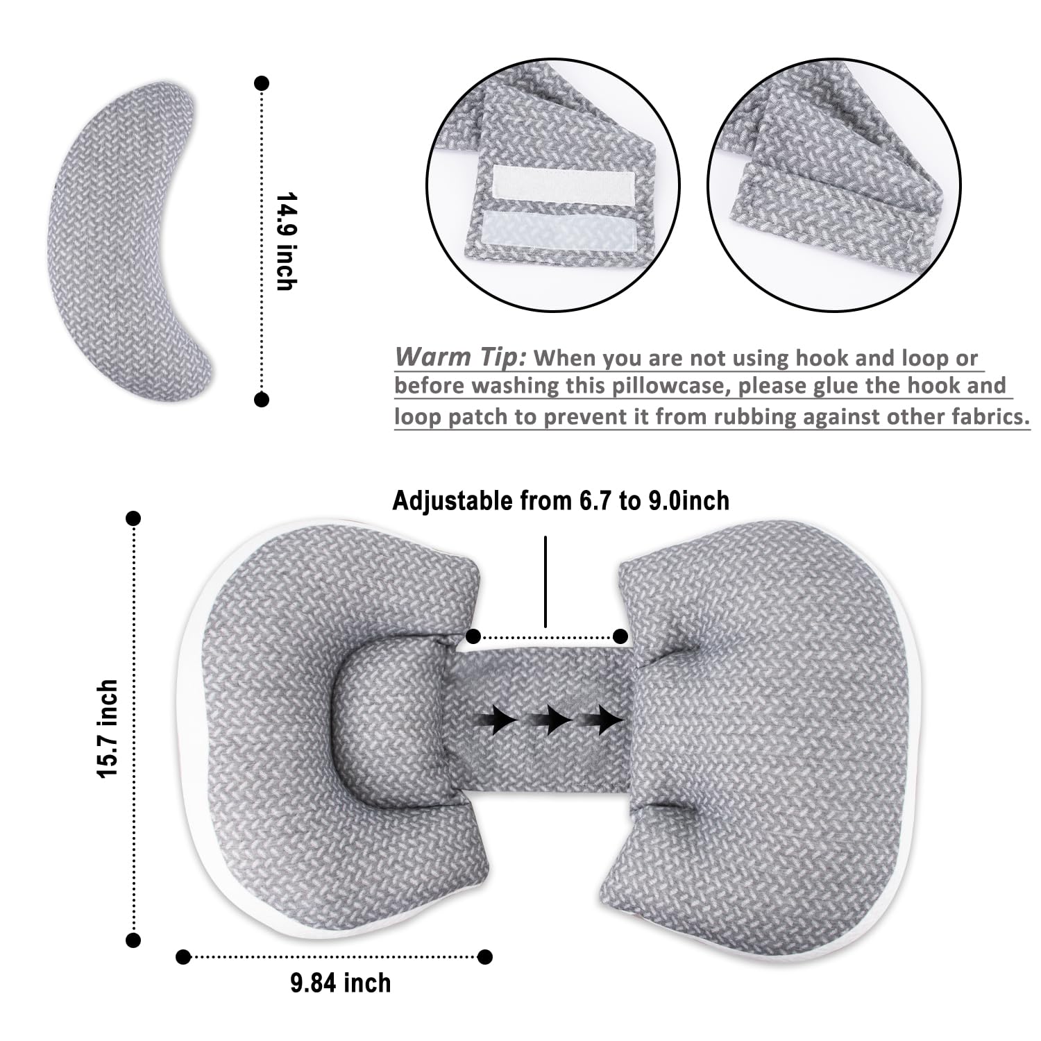 Chilling Home pregnancy pillow lightweight-portable showcases travel-friendly design.